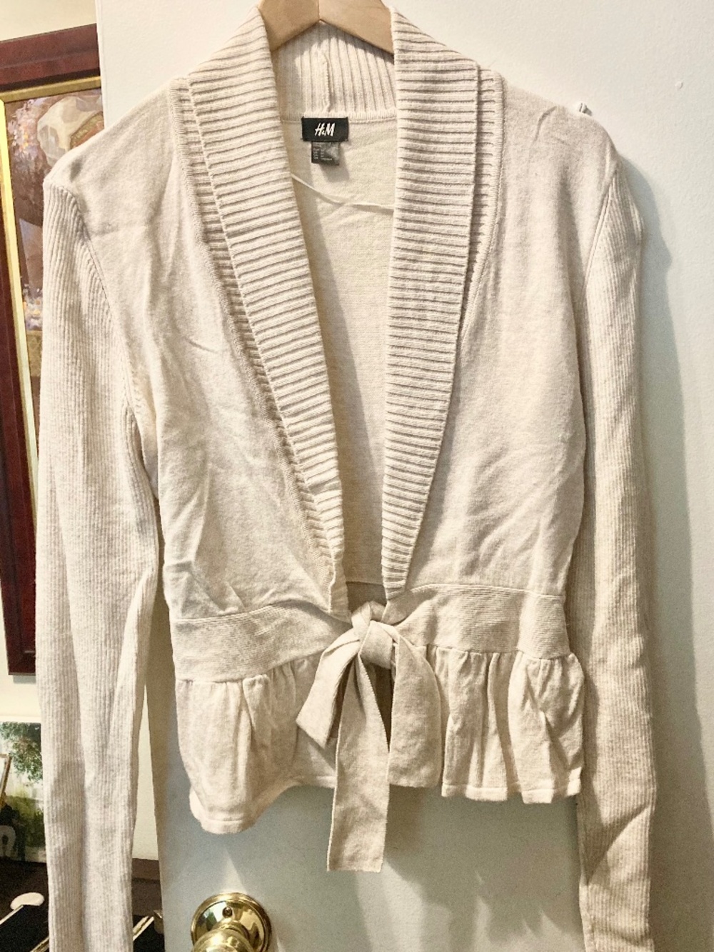 H&M Peplum Hem Cardigan